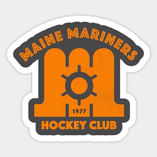 Vintage Maine Mariners Hockey 1977 Sticker